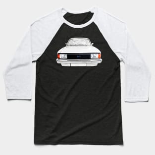 Morris Ital 1980s British classic car monochrome enhanced Baseball T-Shirt